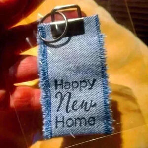 Denim  keychain